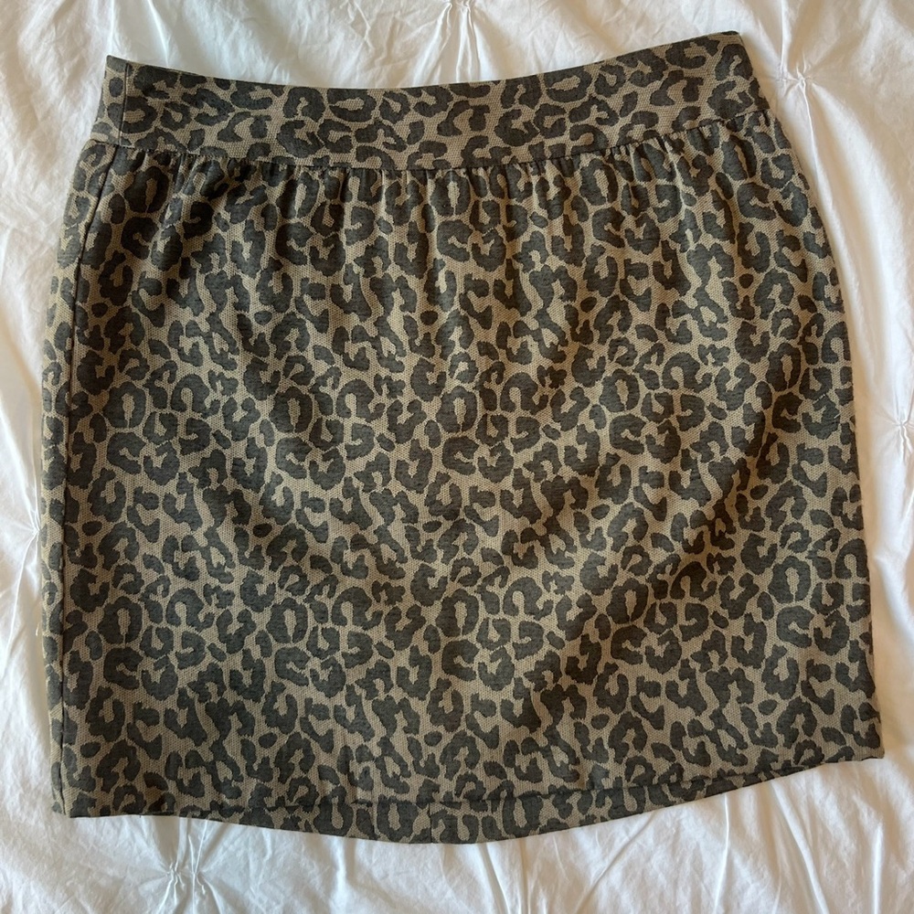Leopard Print Skirt